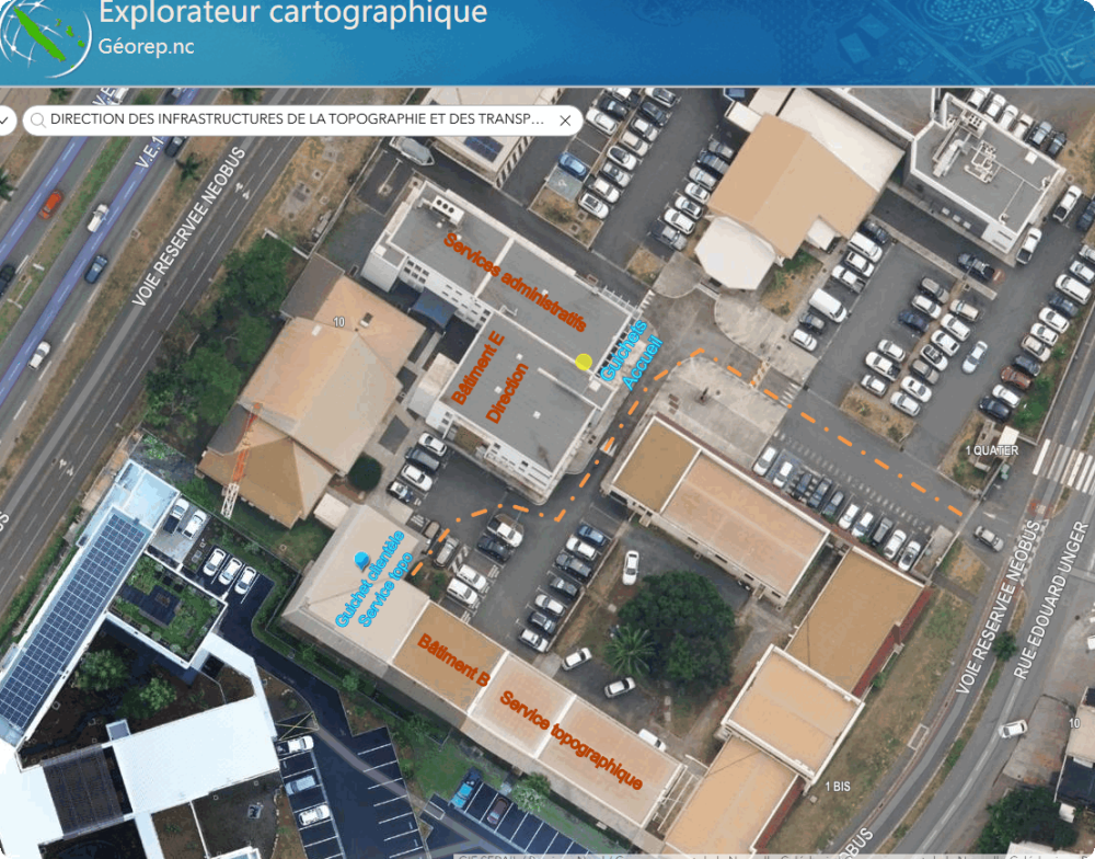 Réouverture du guichet clientèle du service topographique