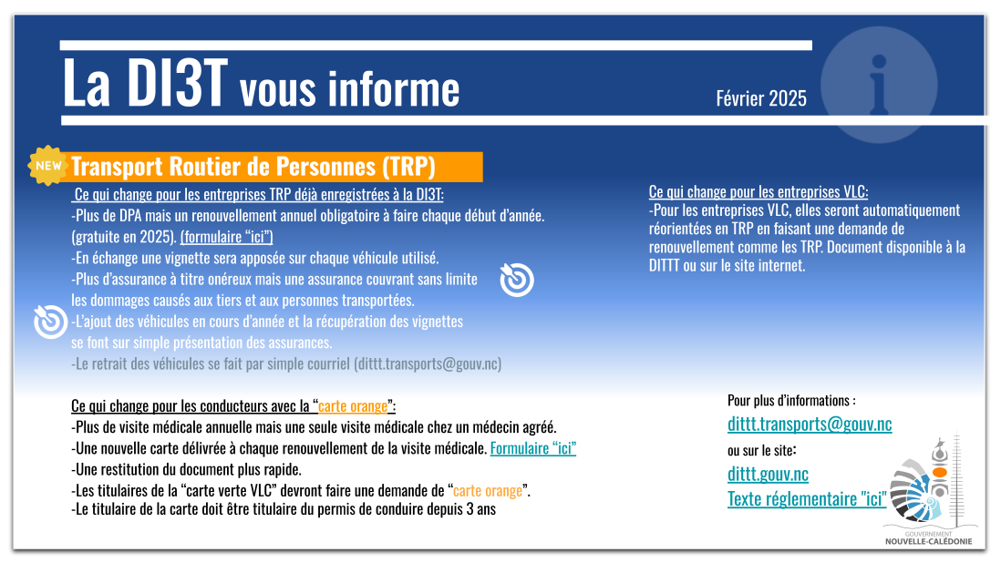 La Dittt vous informe (sept. 23)